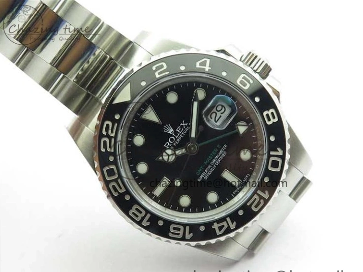 Master Black GMT A3186 Black Best II 116710LN Steel SS on Edition Bracelet 316L ROF Ceramic Dial 0422